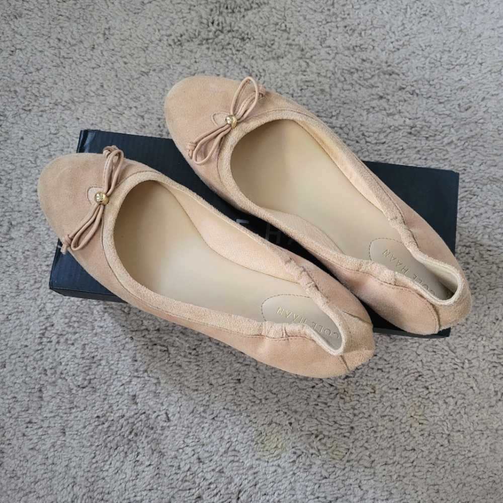 Cole Haan Women's Beige Ballet Flats